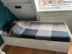 Ikea bed, Brimnes ( uitschuifbaar), Huis en Inrichting, Ophalen, Gebruikt, Eenpersoons, Wit