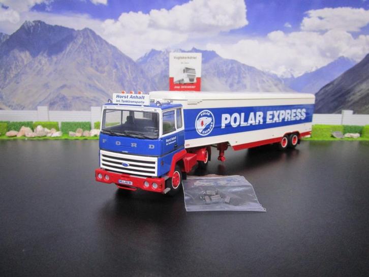 Tekno 84973 Anhalt / Polar Express, Ford Transcontinental, Hobby en Vrije tijd, Modelauto's | 1:50, Nieuw, Bus of Vrachtwagen