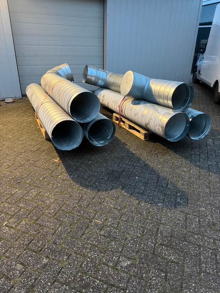 400 mm spirobuis set., Doe-het-zelf en Verbouw, Buizen en Afvoer, Gebruikt, Afvoer, Overige materialen, 2 tot 4 meter, 80 mm of meer