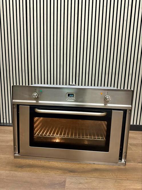 Luxe Boretti inbouwoven Multifunctioneel RVS 90 cm, Witgoed en Apparatuur, Ovens, Refurbished, Inbouw, Oven met grill, 60 cm of meer