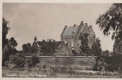 GRATHEM - jaren 50 - Kasteel Oud-Buggenem, Verzamelen, Ansichtkaarten | Nederland, Gelopen, Limburg, 1940 tot 1960, Verzenden