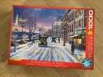 Christmas Eve in Paris Kerstpuzzel 1000 stukjes, Hobby en Vrije tijd, Denksport en Puzzels, Ophalen, 500 t/m 1500 stukjes, Zo goed als nieuw