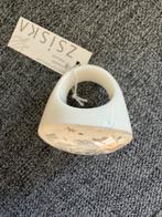 Zsiska Ring - Nieuw - Maat S, Kunststof, Verzenden, Wit, Nieuw