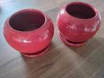 2 bloempotten, Ophalen, Rond, Binnen, Zo goed als nieuw
