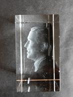Kristallen presse papier met hologram Prins Claus, Verzamelen, Koninklijk Huis en Royalty, Ophalen of Verzenden, Gebruikt, Nederland