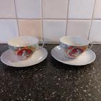 Victoria China kopjes en schotels uit Tsjecho-Slowakije, Ophalen of Verzenden, Zo goed als nieuw, Porselein, Kop en/of schotel