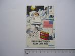 sticker Philips strip art ruimtevaart astronaut maanlanding, Verzamelen, Stickers, Verzenden