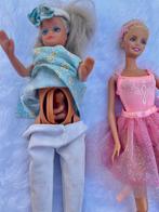 2 Barbies Mattel: zwangere Barbie met baby en ballerina, Verzamelen, Ophalen of Verzenden, Zo goed als nieuw, Overige typen