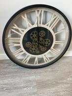 Wandklok industrieel, Huis en Inrichting, Woonaccessoires | Klokken, Ophalen, Zo goed als nieuw