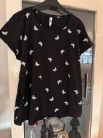 Zwart T-shirt met vlinders - Everme - Maat XL, Zwart, Maat 46/48 (XL) of groter, Ophalen of Verzenden, Zo goed als nieuw