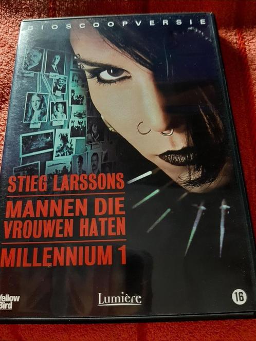 DVD - Stieg Larsson - Mannen die vrouwen haten - Millenium 1, Cd's en Dvd's, Dvd's | Thrillers en Misdaad, Zo goed als nieuw, Actiethriller