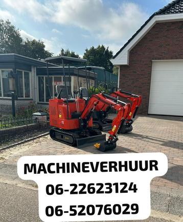 Minigraafmachines te huur beschikbaar voor biedingen