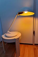 Tafellamp bureaulamp design crème wit industrieel zeldzaam, Ophalen, Gebruikt, Vintage retro seventies interieur design, Metaal
