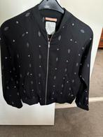 Bomber jasje zwart met wit maat medium, Maat 38/40 (M), The Sting, Zwart, Ophalen of Verzenden