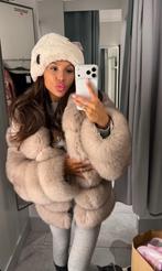 Bontjas | Echt Bont | Vossenbont, Verzenden, Zo goed als nieuw, Maat 38/40 (M), Beige