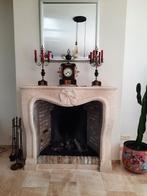 Antiek Frans klokkenstel met kandelaars, Ophalen