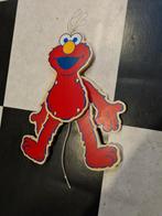 Sesamstraat Elmo houten trekpop pop, Kinderen en Baby's, Kinderkamer | Inrichting en Decoratie, Ophalen of Verzenden, Zo goed als nieuw