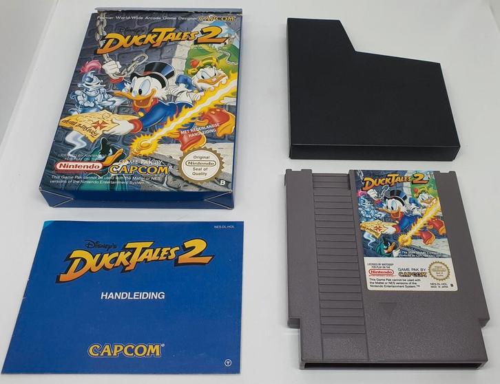 Ducktales 2 NES - CIB - IZGS - HOL, Spelcomputers en Games, Games | Nintendo NES, Zo goed als nieuw, Platform, 1 speler, Vanaf 3 jaar