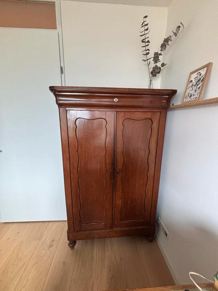 Antieke Biedermeier Meidenkast kast linnenkast kledingkast, Huis en Inrichting, Kasten | Kledingkasten, Gebruikt, 150 tot 200 cm