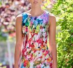 Joseph Ribkoff prachtige fleurige gekleurde jurk mt 46, Knielengte, Ophalen of Verzenden, Zo goed als nieuw, Maat 46/48 (XL) of groter