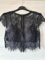 Kanten croptop maat S, Lucy Wang, Zwart, Nieuw, Ophalen of Verzenden