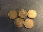 5 x5 gulden munten, Overige waardes, Ophalen of Verzenden, Koningin Beatrix