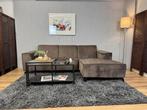 GRATIS LEVERING Bruine Velvet Hoekbank, 250 tot 300 cm, Ophalen of Verzenden, Zo goed als nieuw, Noordkade 68A
