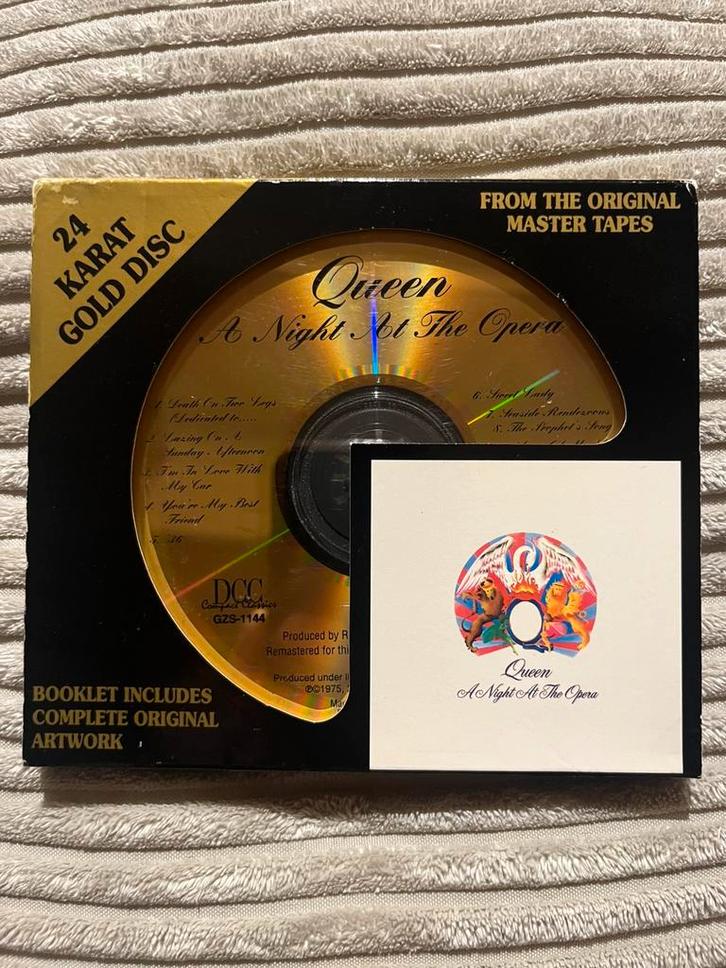 Queen - A Night At The Opera DCC Gold Disc CD / MFSL Killer, Cd's en Dvd's, Cd's | Rock, Zo goed als nieuw, Poprock, Ophalen of Verzenden