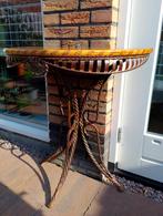 Vintage Italiaanse Console Tafel Kersenhout, Ophalen, Gebruikt, 50 tot 100 cm, Italiaanse Stijl