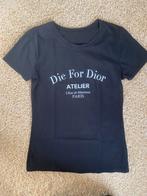 Shirt zwart “die for Dior”  s/m, Kleding | Dames, T-shirts, Maat 38/40 (M), Ophalen of Verzenden, Zo goed als nieuw, Zwart