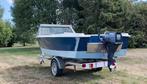 Boot compleet met Yamaha 9,9PK en trailer, Watersport en Boten, Ophalen, Zo goed als nieuw, Overige typen, Motorboot