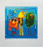 Zeefdruk Ad Verstijnen, Antiek en Kunst, Kunst | Litho's en Zeefdrukken, Verzenden