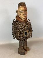 250736 Afrikaans Bakongo Nkisi Nkondi beeldje uit Congo., Ophalen of Verzenden