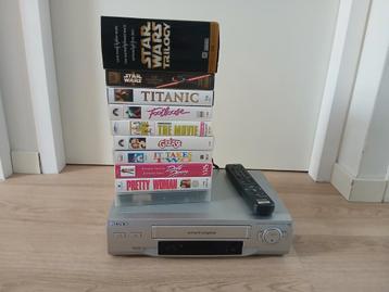 Sony SLV-E210 Videorecorder VHS-speler met afstandsbediening beschikbaar voor biedingen