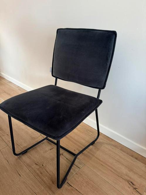 Eetkamerstoelen icone velvet donkergrijs, Huis en Inrichting, Stoelen, Zo goed als nieuw, Vijf, Zes of meer stoelen, Grijs, Ophalen of Verzenden