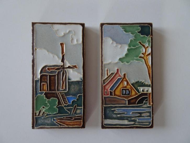 Westraven tegel wandtegel Giethoorn Weerribben Wieden, Antiek en Kunst, Antiek | Keramiek en Aardewerk, Ophalen of Verzenden