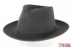 Gleufhoed Stetson donker grijs vilt 55,5 = S tot XS nieuw, Stetson, Hoed, Nieuw, Ophalen of Verzenden