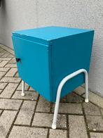 Vintage Blauw Nachtkastje, Huis en Inrichting, Ophalen, Gebruikt