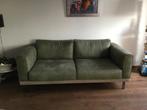 Bank 2.5 zits stof met leer, Huis en Inrichting, Banken | Bankstellen, Gebruikt, 150 tot 200 cm, Tweepersoons, 75 tot 100 cm