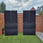 Grote geluidset dubbel 18 inch en dubbel 15 inch, Subwoofer, Zo goed als nieuw, 120 watt of meer, Ophalen