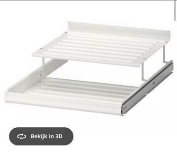 6x IKEA KOMPLEMENT uittrekbaar schoenenrek – wit, 50x58 cm beschikbaar voor biedingen