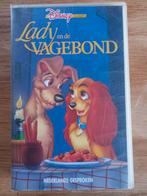 Lady en de Vagebond op VHS, Cd's en Dvd's, VHS | Kinderen en Jeugd, Ophalen of Verzenden, Zo goed als nieuw