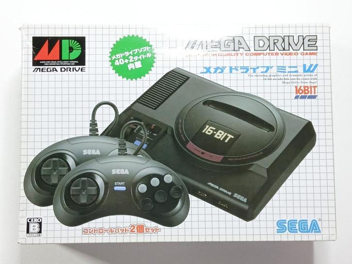 SEGA Classic Mini Mega Drive - Japanse Versie - Compleet, Spelcomputers en Games, Spelcomputers | Sega, Gebruikt, Mega Drive, Verzenden