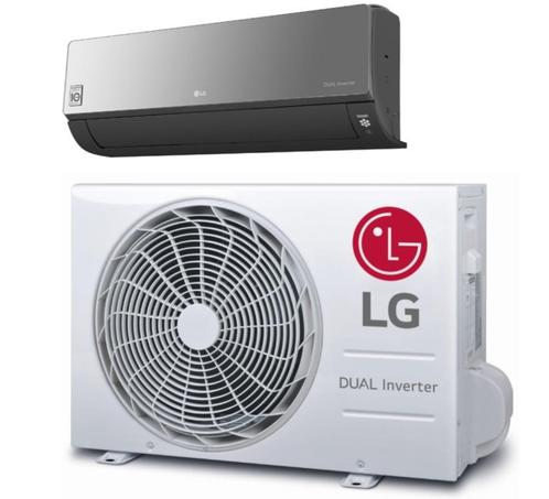 LG ARTCOOL BLACK AC12BK inclusief stek montage, Witgoed en Apparatuur, Airco's, Nieuw, Wandairco, 100 m³ of groter, 3 snelheden of meer