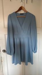 Shein blauwe jurk maat m, Kleding | Dames, Jurken, Verzenden, Zo goed als nieuw, Blauw, Boven de knie