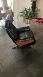 Montel leren relaxfauteuil, Huis en Inrichting, Fauteuils, Ophalen, Gebruikt, Minder dan 75 cm, Mooi
