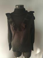 Pescara zwart gebreide dames trui met ruffles, Kleding | Dames, Truien en Vesten, Zwart, Pescara, Ophalen of Verzenden, Maat 36 (S)