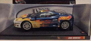 Ferrari 360 Modena blauw flame Hot Wheels Special 1:18 KRD beschikbaar voor biedingen