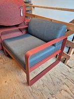 Fermob bellevie club fauteuil binnen/buiten nieuw red ocre, Ophalen, Nieuw, 75 tot 100 cm, 50 tot 75 cm