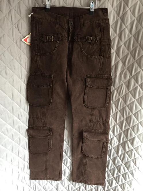 Replay bruine worker broek maat 36 kids 164 (3B1)(j), Kinderen en Baby's, Kinderkleding | Maat 164, Gebruikt, Meisje, Broek, Ophalen of Verzenden